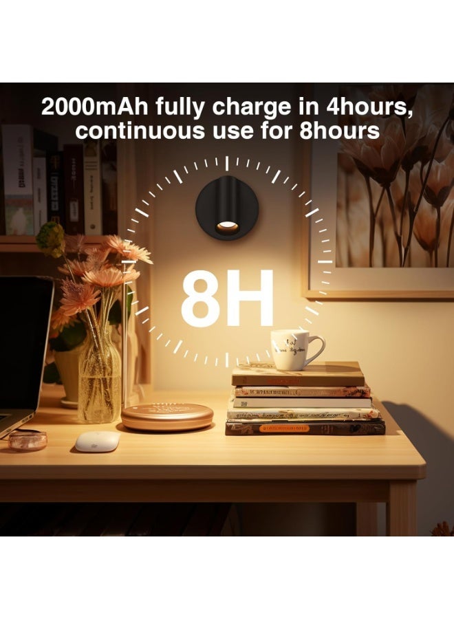 لمبة سبوت ليد لاسلكية داخلية، تعمل ببطارية قابلة لإعادة الشحن ، إضاءة داخلية تُثبت على الحائط للصور وتبرز الأعمال الفنية - Image 5